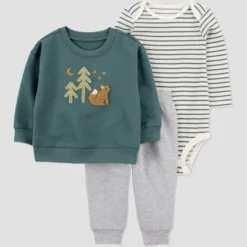 Carter's Just One You® Baby Boys' 3pc Scenic Top & Bottom Set - Green -Carter's Just One You®️ GUEST d393ed66 8382 4f43 8f60 ac96ad038720