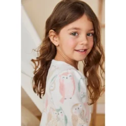 Carter's Just One You®️ Toddler Girls' 2pk Florals And Owls Fleece Footed Pajama - Ivory/Green -Carter's Just One You®️ GUEST d40ff8a1 047e 438e 83a8 92b1d2da574b