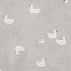Carter's Just One You®️ Baby 2pk Duck Towel - Gray/White: Hooded Terry Towels, Cotton & Polyester, Animal Print, 29"x29"