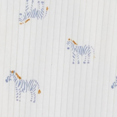 Carter's Just One You® Baby Boys' 2pk Zebra Sleep N' Play - Blue/Ivory 4 Carter's Just One You® Baby Boys' 2pk Zebra Sleep N' Play - Blue/Ivory - Image 2