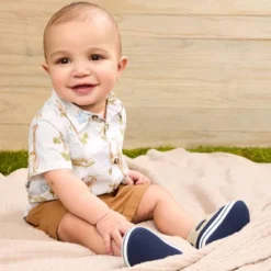 Carter's Just One You® Baby Boys' Safari Top & Bottom Set - White/Brown -Carter's Just One You®️ GUEST e26173c6 dd00 482c a8eb b3b5833b4afa