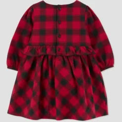 Carter's Just One You® Baby Girls' Long Sleeve Checkered Dress - Red/Black -Carter's Just One You®️ GUEST e791a508 d50a 49da 9095 6cd610dfa1bf