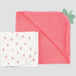 Carter's Just One You®️ Baby Strawberry 2pk Towel - Pink: Hooded Terry Cotton & Polyester, 29"x29" 9 Carter's Just One You®️ Baby Strawberry 2pk Towel - Pink: Hooded Terry Cotton & Polyester, 29"x29" -Carter's Just One You®️ GUEST e8841cdb 440c 4a6a b78d 606210c7a632