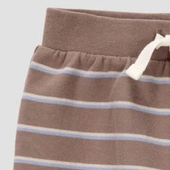 Carter's Just One You® Baby Boys' 4pc Striped Top And Bottom Set - Blue/Brown -Carter's Just One You®️ GUEST ea57a7c3 6e9f 4eca ba46 9dc3c1db3145