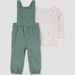 Carter's Just One You®️ Baby Girls' Floral Top & Overalls Set - Green 9 Carter's Just One You®️ Baby Girls' Floral Top & Overalls Set - Green -Carter's Just One You®️ GUEST ec08e276 01d5 4e1c b91d 32d4ffd44660