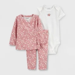 Carter's Just One You® Baby Girls' Cardigan Floral Top & Bottom Set - White/Pink -Carter's Just One You®️ GUEST f9289124 5b5a 435f 8ecb 5bf696a4cd3c